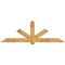 Ekena Millwork Kennewick Rough Sawn Timber Gable Bracket, Western Red Cedar, 96"W x 32"H x 2"D x 6"F, 8/12 Pitch GBW096X32X0206KEN00RWR - alternate 1